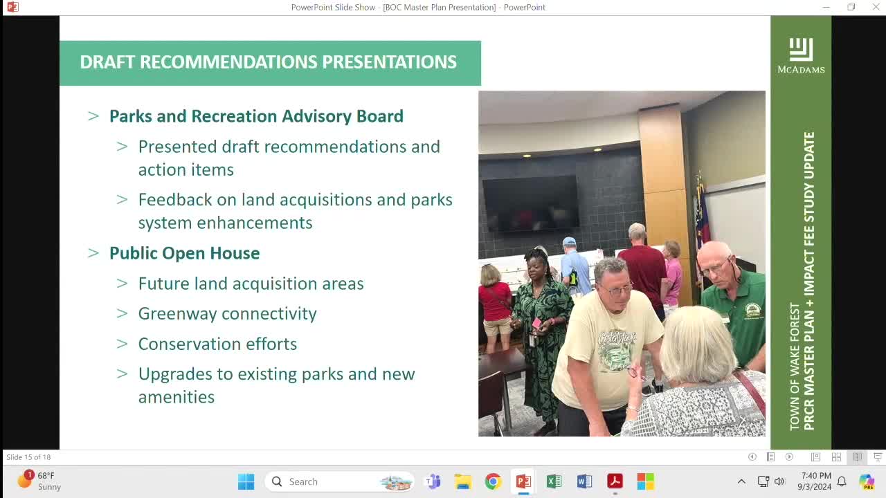 Community backs ambitious Parks and Recreation Master Plan