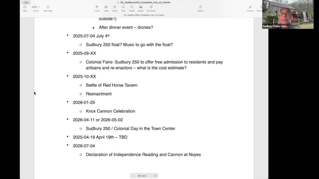 Sudbury plans vibrant Colonial Day celebration for 250th anniversary