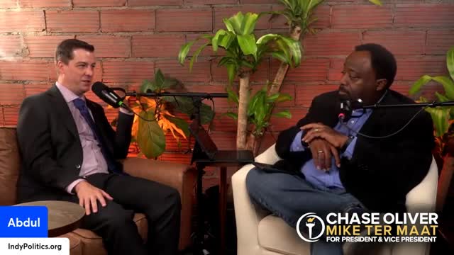 Chase Oliver calls for disruption of two party system