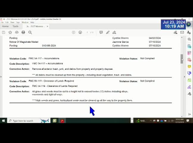 City cracks down on property code violations