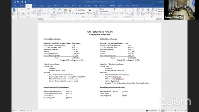 County weighs costly options for public safety network