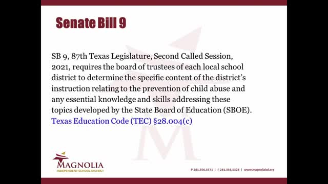 School board approves child abuse prevention curriculum for students