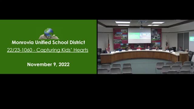 Monrovia School Board renews vital mental health partnership