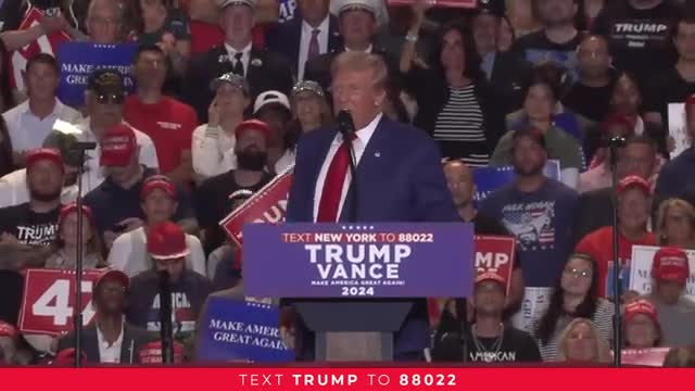 Trump rallies New Yorkers to reclaim their state from chaos