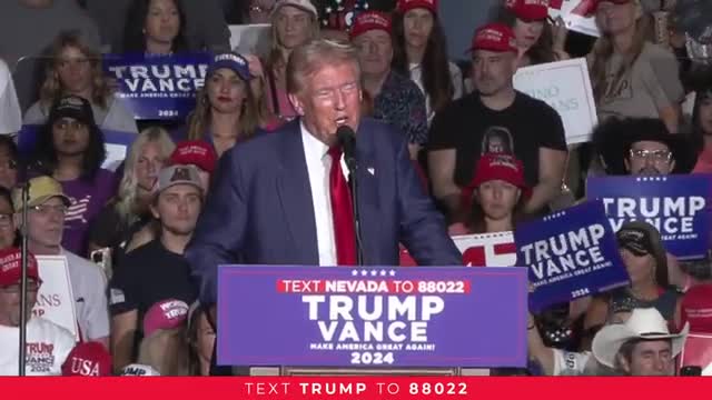 Trump rallies support as wildfires rage in Nevada