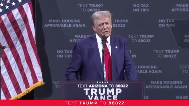 Trump claims victory over Harris in fiery Tucson rally