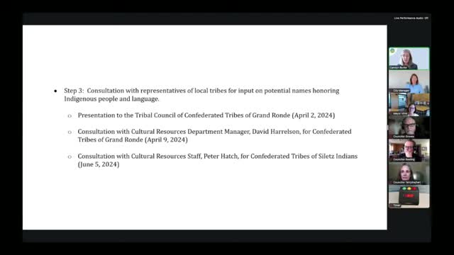 City Council considers renaming park to honor indigenous heritage