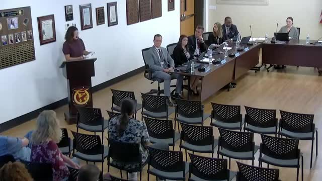 Community member demands end to armed security in schools