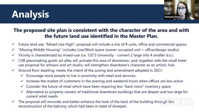 Downtown residents clash over ground floor apartment proposal