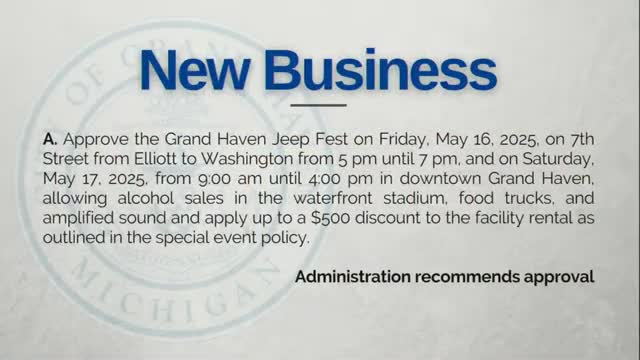 City Council greenlights Grand Haven Jeep Fest festivities