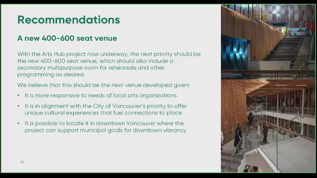 City plans flexible venue to boost local arts scene