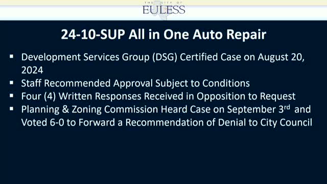 City Council Faces Public Outcry Over Controversial Auto Zone Plan