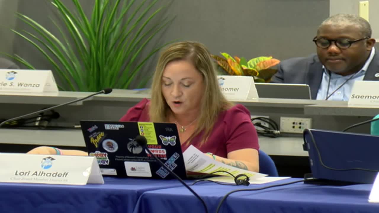 School board meeting opens with tribute to shooting victims