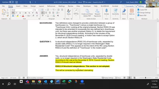 Code changes spark debate over townhouse construction standards