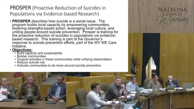 Governor launches PROSPER initiative to combat suicide rates