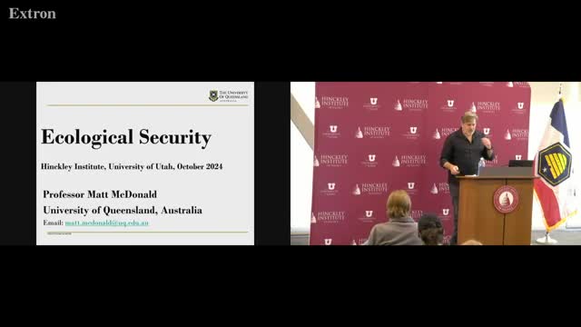 Climate change redefined as a global security threat