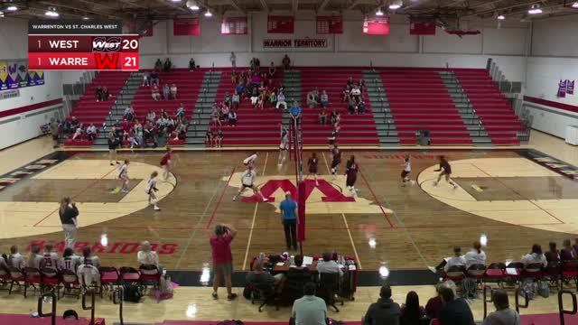 Warriors battle in thrilling volleyball showdown