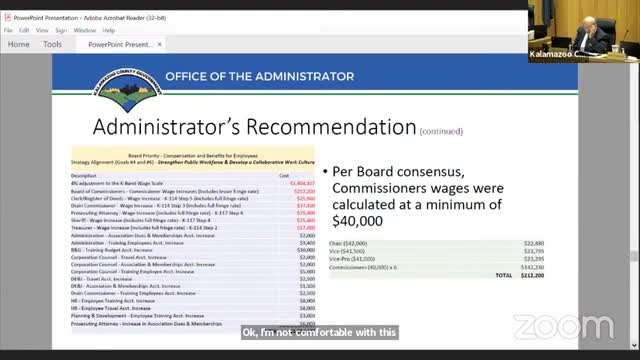 Commissioners debate salary increases amid public scrutiny