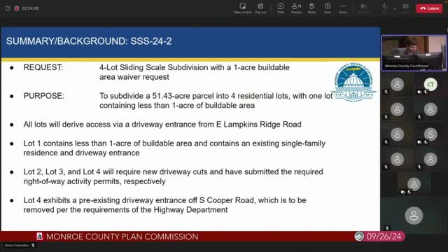 Waiver request sparks debate over subdivision access rules