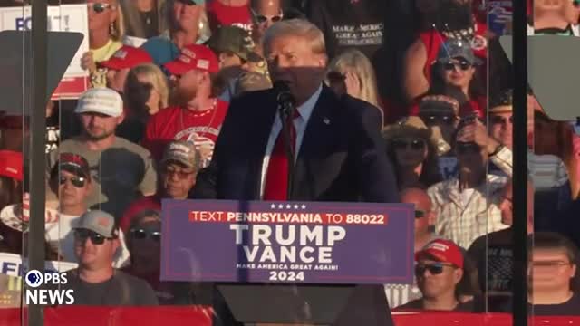 Trump rallies supporters for historic election victory