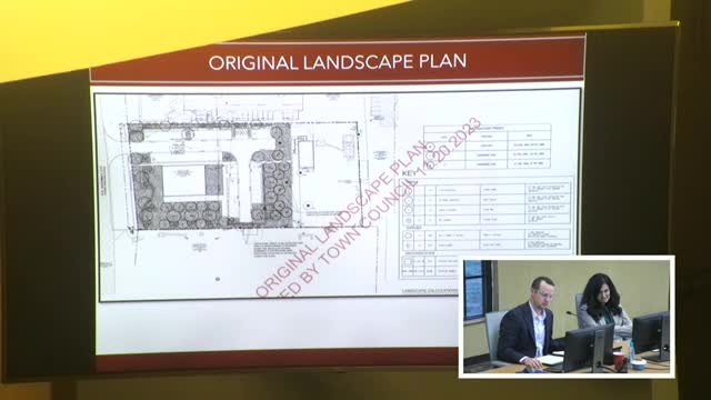 Town Council Faces Controversy Over Landscape Plan Changes