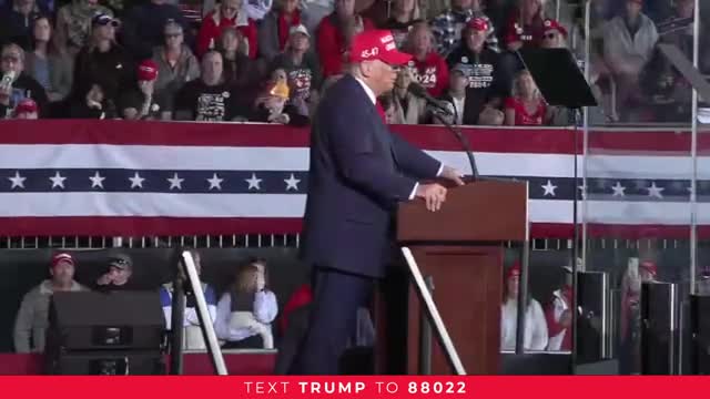 Trump blasts Biden and Harris in fiery campaign rally