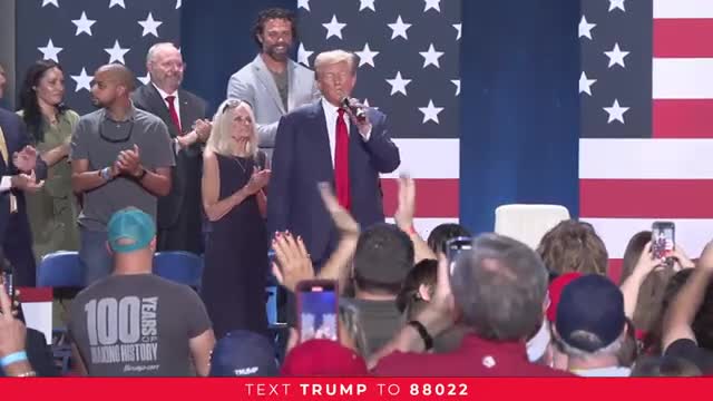 Trump rallies supporters with fiery speech on immigration and voting