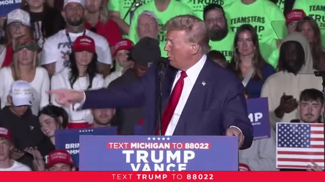 Trump rallies supporters with fiery speech on foreign policy