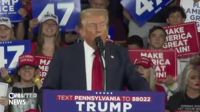 Trump rallies supporters in Pennsylvania for crucial election push