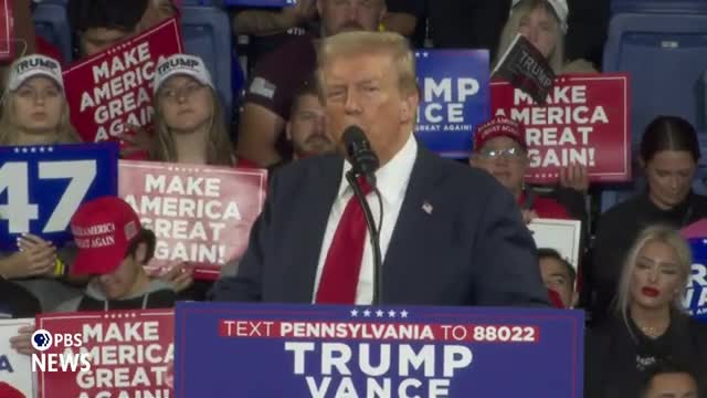 Trump slams Kamala Harris in fiery campaign speech