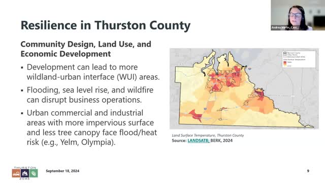 Thurston County faces urgent climate crisis and emission challenges