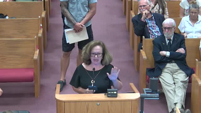 Community member pleads against dangerous land development changes