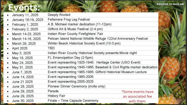 Indian River County gears up for centennial celebration extravaganza