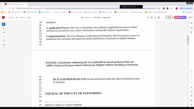 City Council Debates Controversial School Uniform Program