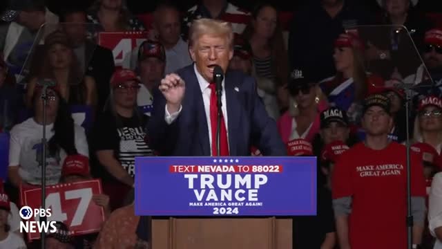 Trump touts record achievements and blames Biden for chaos