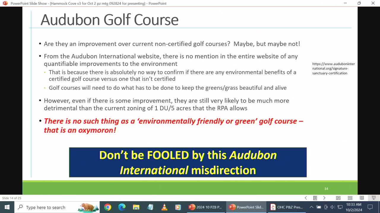 Environmentalists rally against controversial golf course development