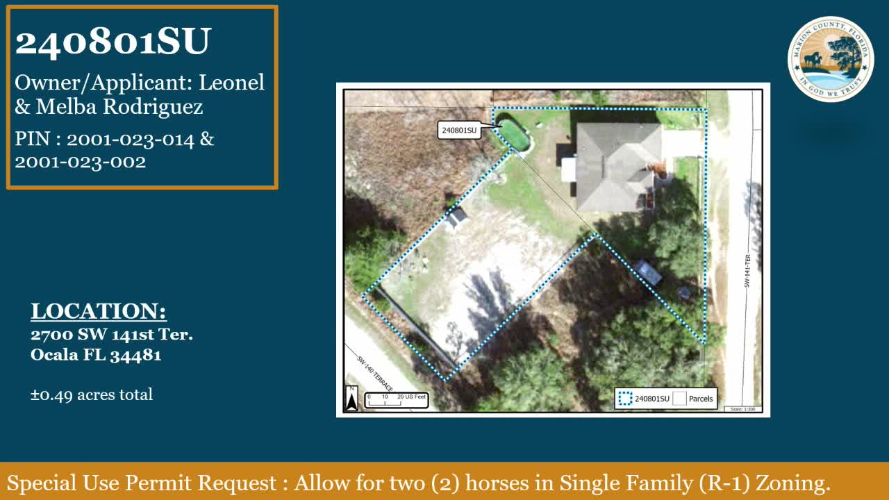 Zoning Board Faces Controversy Over Horse Permit Request