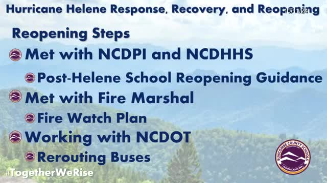 Schools Prepare to Reopen Safely After Hurricane Helene