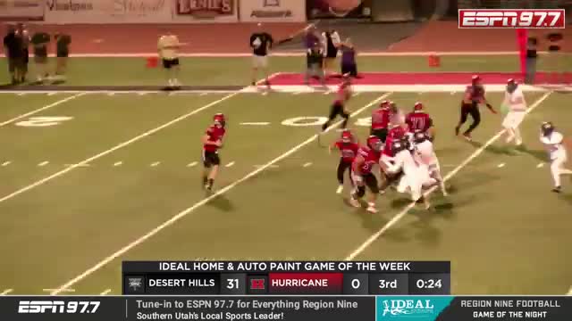 Desert Hills dominates Hurricane with commanding touchdown victory