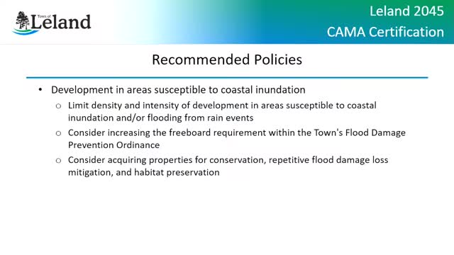 Town considers halting flood zone development to protect residents