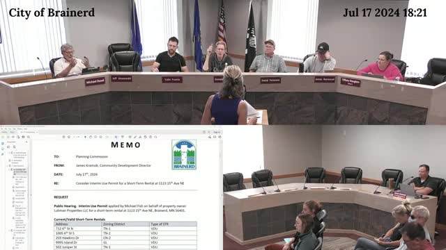 City Meeting Sparks Tensions Over Interim Use Permit