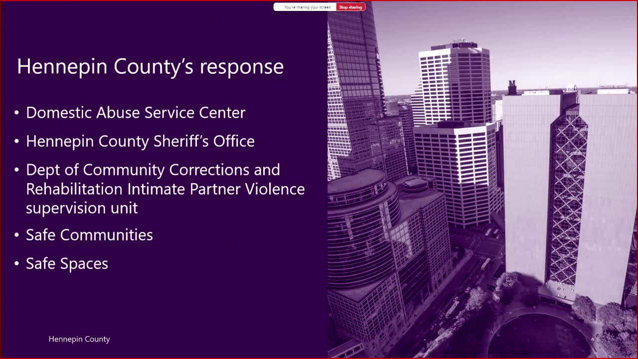 County Lights Up for Domestic Violence Awareness Month