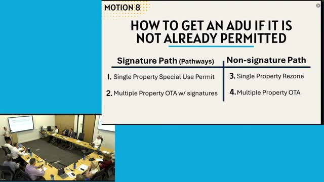 Council debates controversial ADU permit regulations