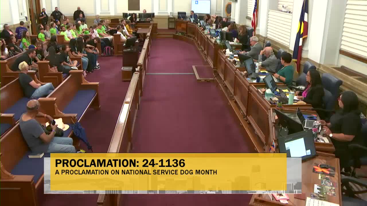 Denver declares September National Service Dog Month to promote inclusivity