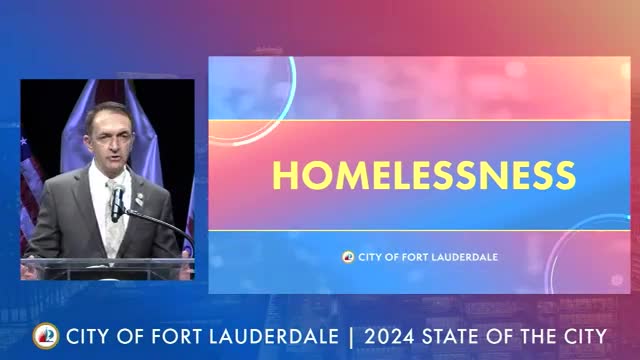 Mayor vows to end homelessness crisis in Fort Lauderdale