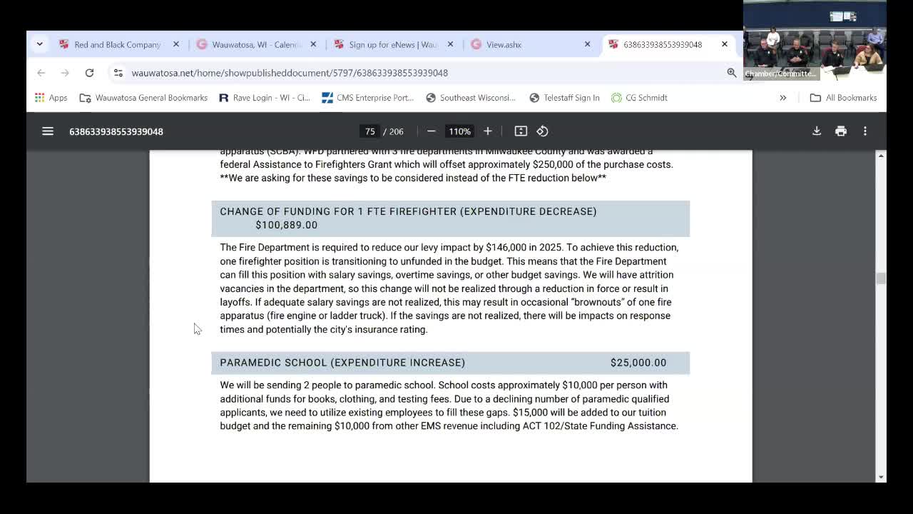 Fire Department Faces Staffing Crisis Amid Budget Cuts