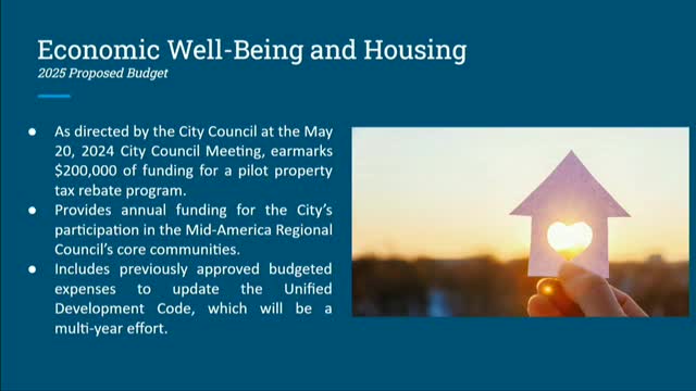 City moves forward with ambitious 2025 budget plan