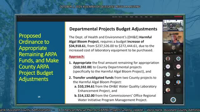 City seeks approval for major funding shift to combat algal blooms