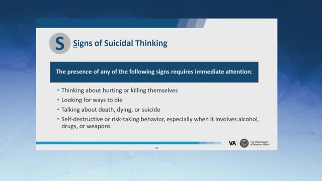 Urgent call for action on veteran suicide prevention