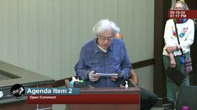 Boulder Council urged to confront Gaza conflict and funding